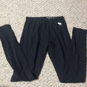 abercrombie kids dark blue leggings